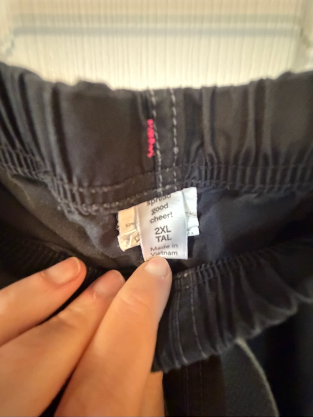 2 Pair WonderWink WonderFLEX Scrub Pants 2XL Tall Black Cargo 5108 - Picture 10 of 14